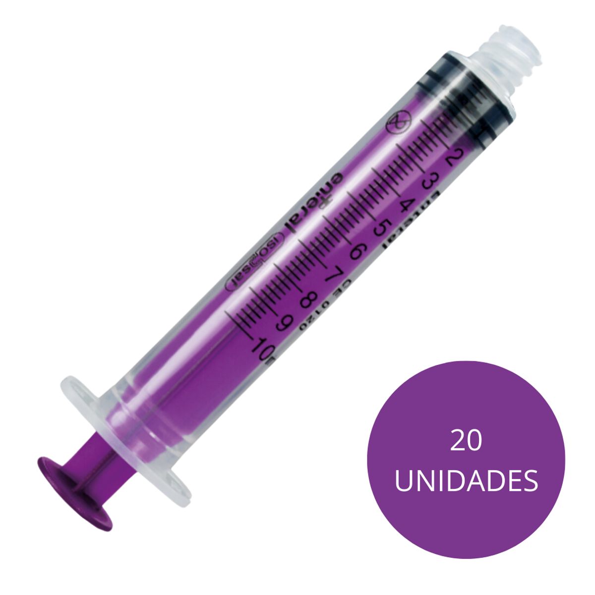 GENERICO - Jeringa Enfit 10ml Medtec Pack 20 Unidades