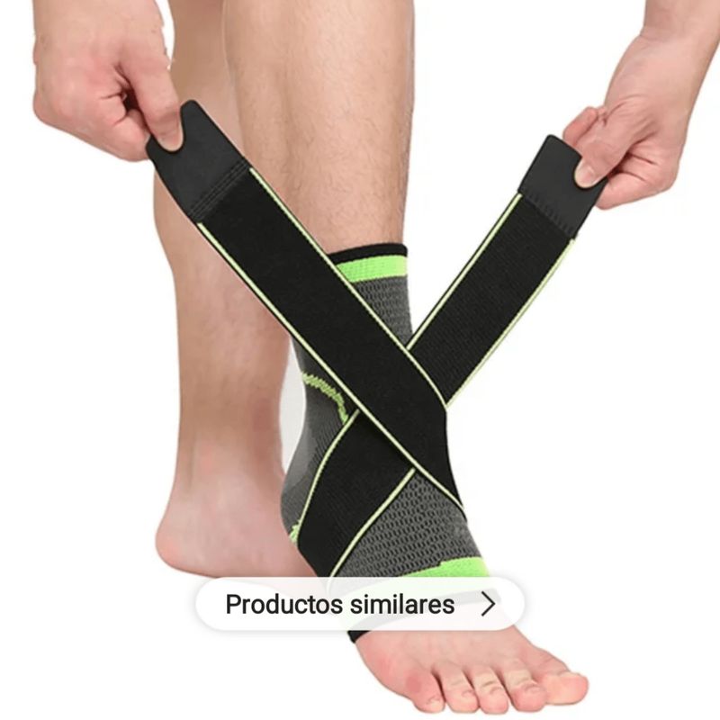 GENERICO - Tobillera Deportiva Venda de Compresión Doble Ajustable XL
