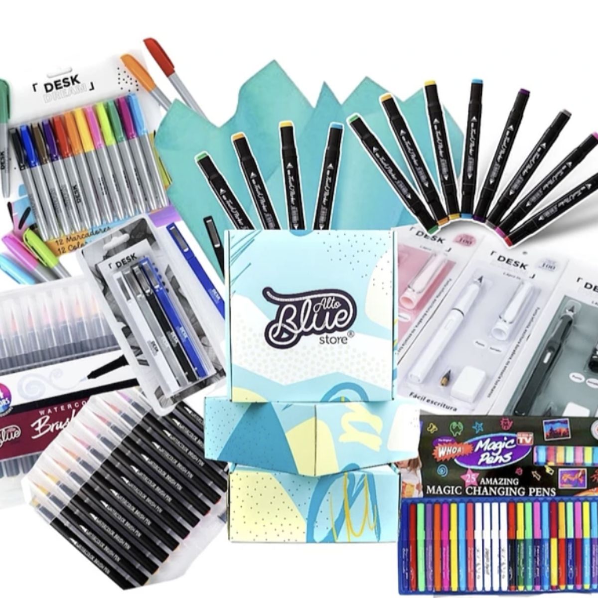 ALTO BLUE - Box Lettering Baymaya celeste 68 lápices