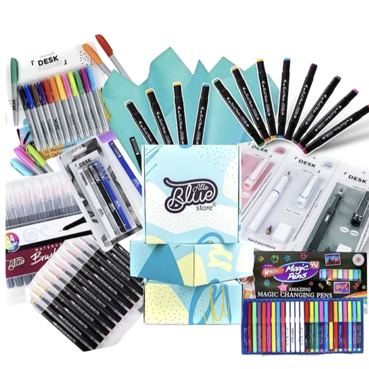 ALTO BLUE - Box Lettering Baymaya celeste 68 lápices