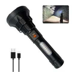 GENERICO - Linterna Led Táctica Recargable Luz Potente Para Exteriores