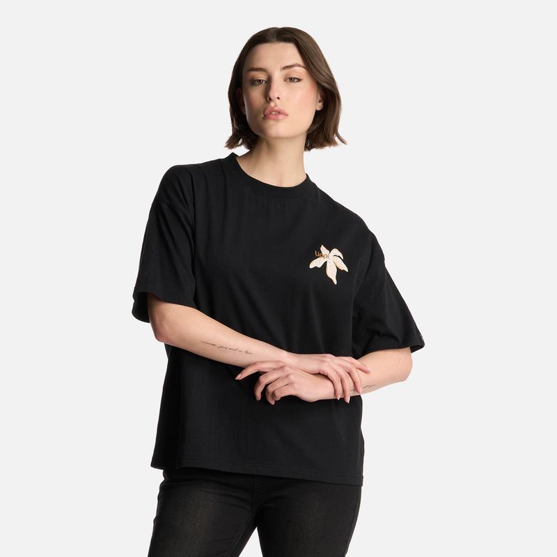 LIPPI - Polera Mujer Sun T-Shirt Negro Lippi