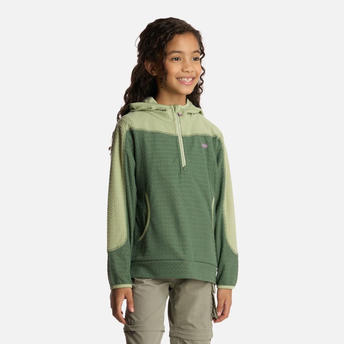 LIPPI - Polerón Niña Saltamontes Nano-F 1/4 Zip Hoody Jade Lippi