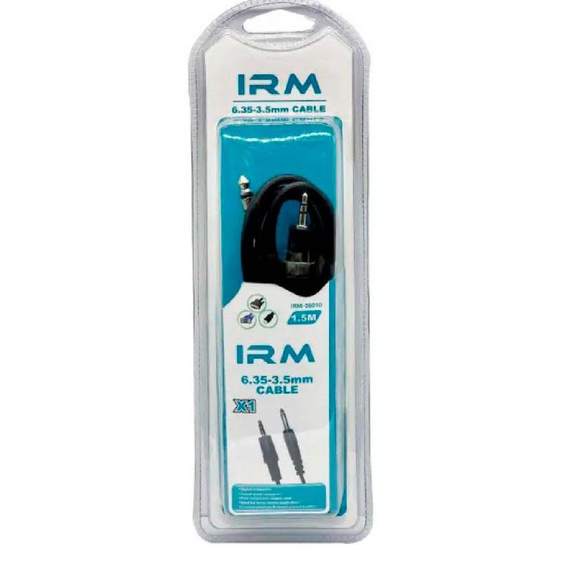 IRM - Cable Mini Plug St 3.5 a Plug 6.5 1,5m