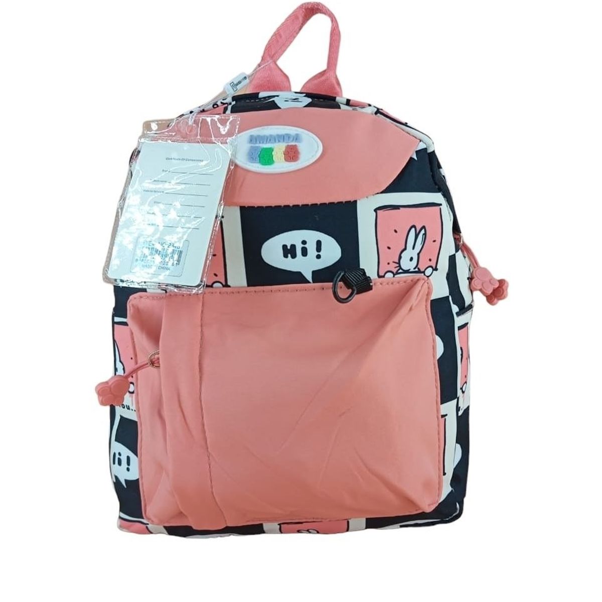 GENERICO - Mochila Urbana Juvenil Diseño Conejos Kawaii + Estuche