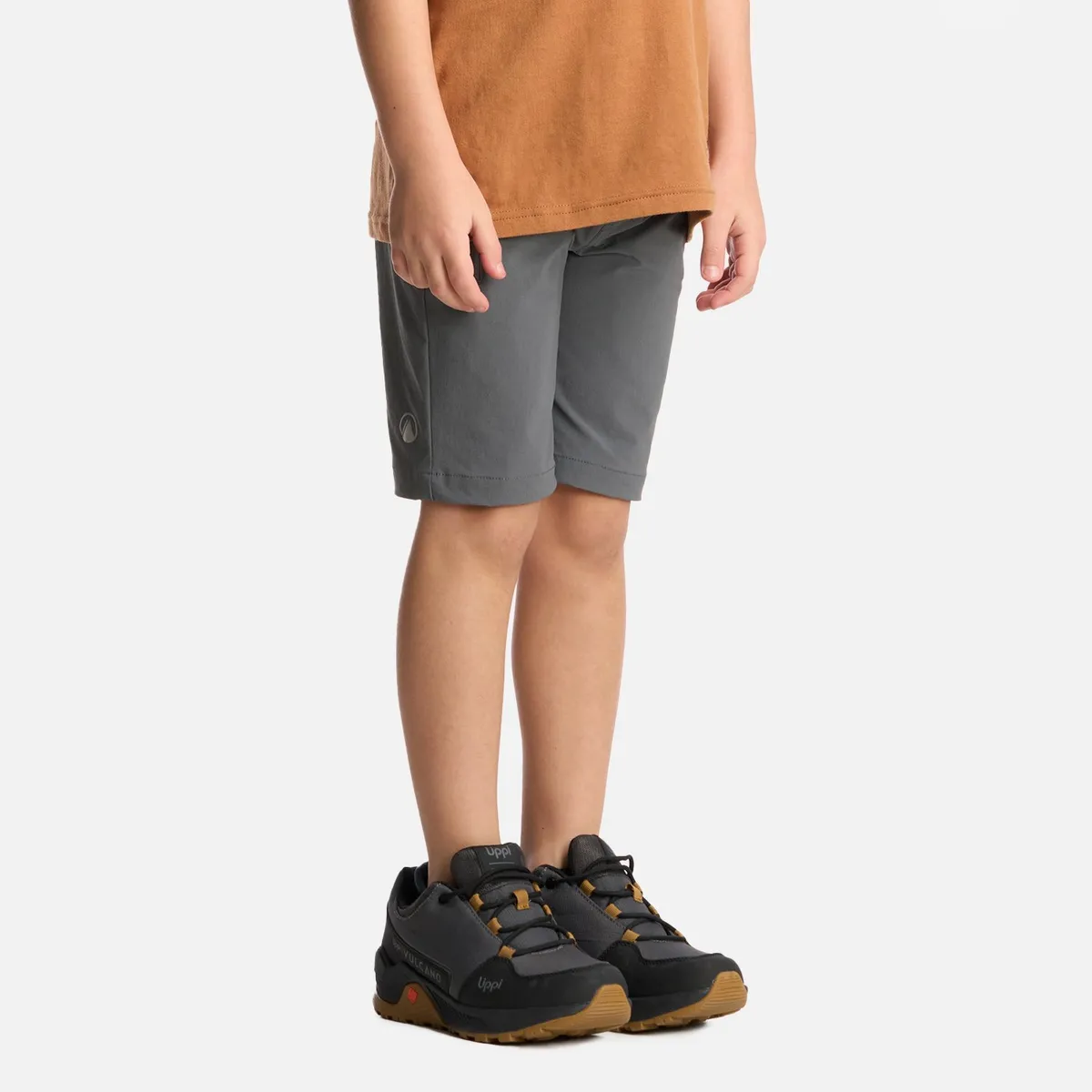 LIPPI - Short Niño Lennox Q-Dry Short Gris Medio Lippi