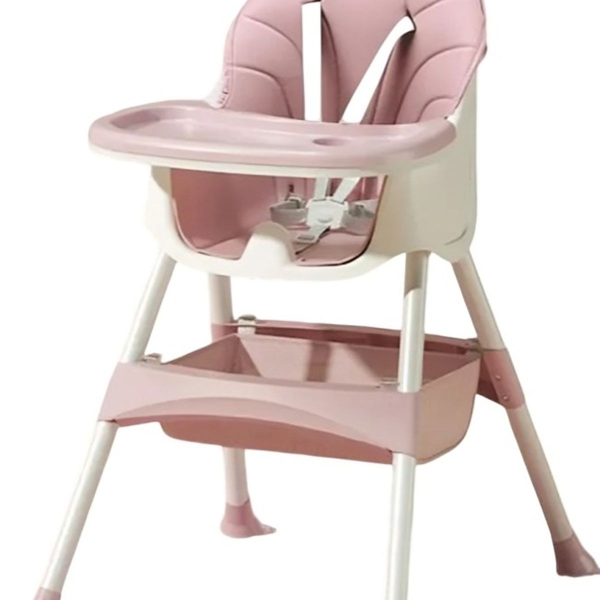 OEM - Silla De Comer infantil 2 En 1 plegable ROSADO