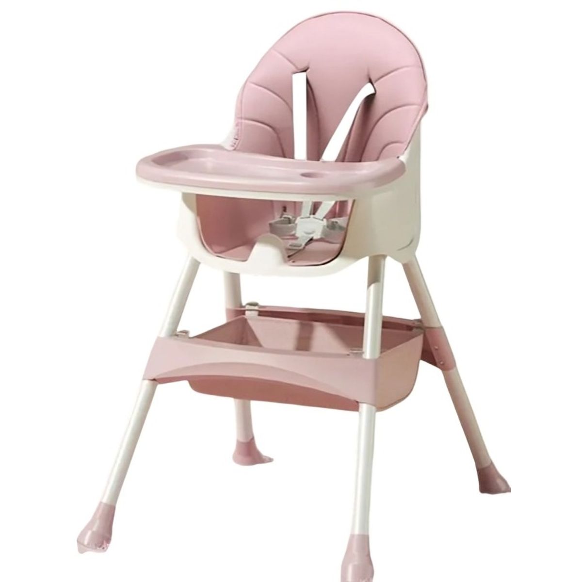 OEM - Silla De Comer infantil 2 En 1 plegable ROSADO