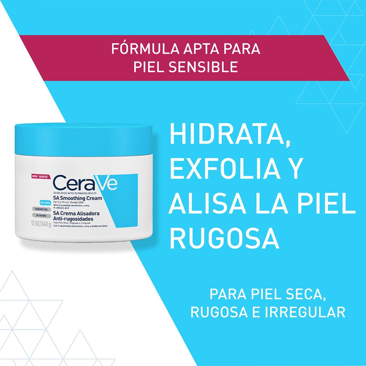 CERAVE - Crema Alisadora Anti Rugosidades Antiedad 340 Gr Cerave