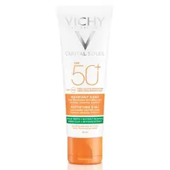 VICHY - Protector Solar Facial Capital Soleil Matificante 3 en 1 FPS 50+ 50 ml