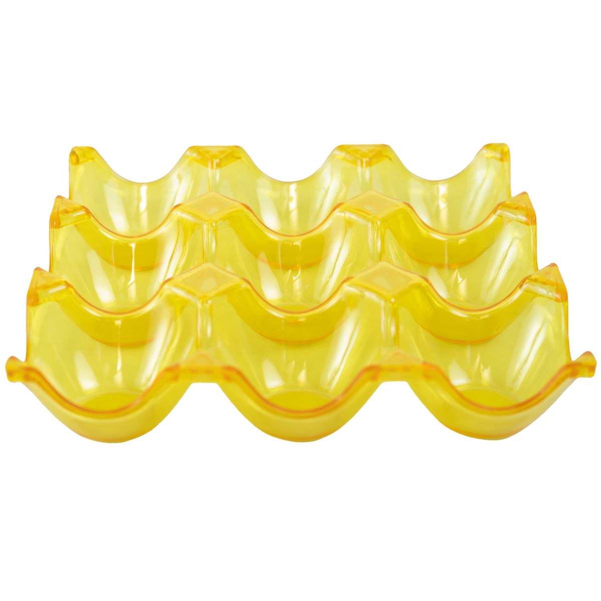 CASASUNCO - Set de 3 bandejas para huevos amarillo