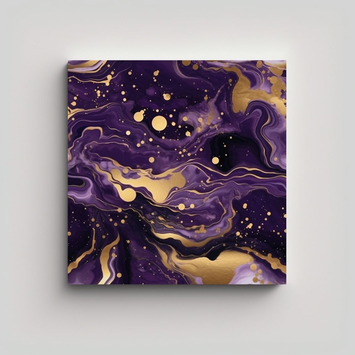 GENERICO - Pinturas Líquidas Cósmicas En Lienzo 70x70 Cm