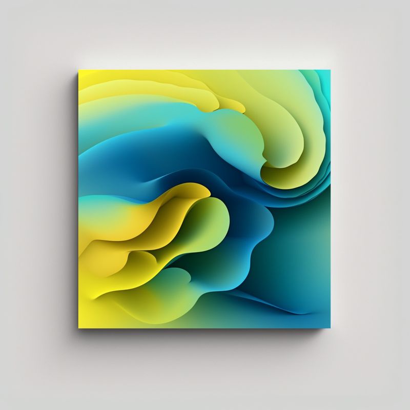 GENERICO - Pinturas De Decoración De Una Hermosa Y Compleja 80x80 Cm