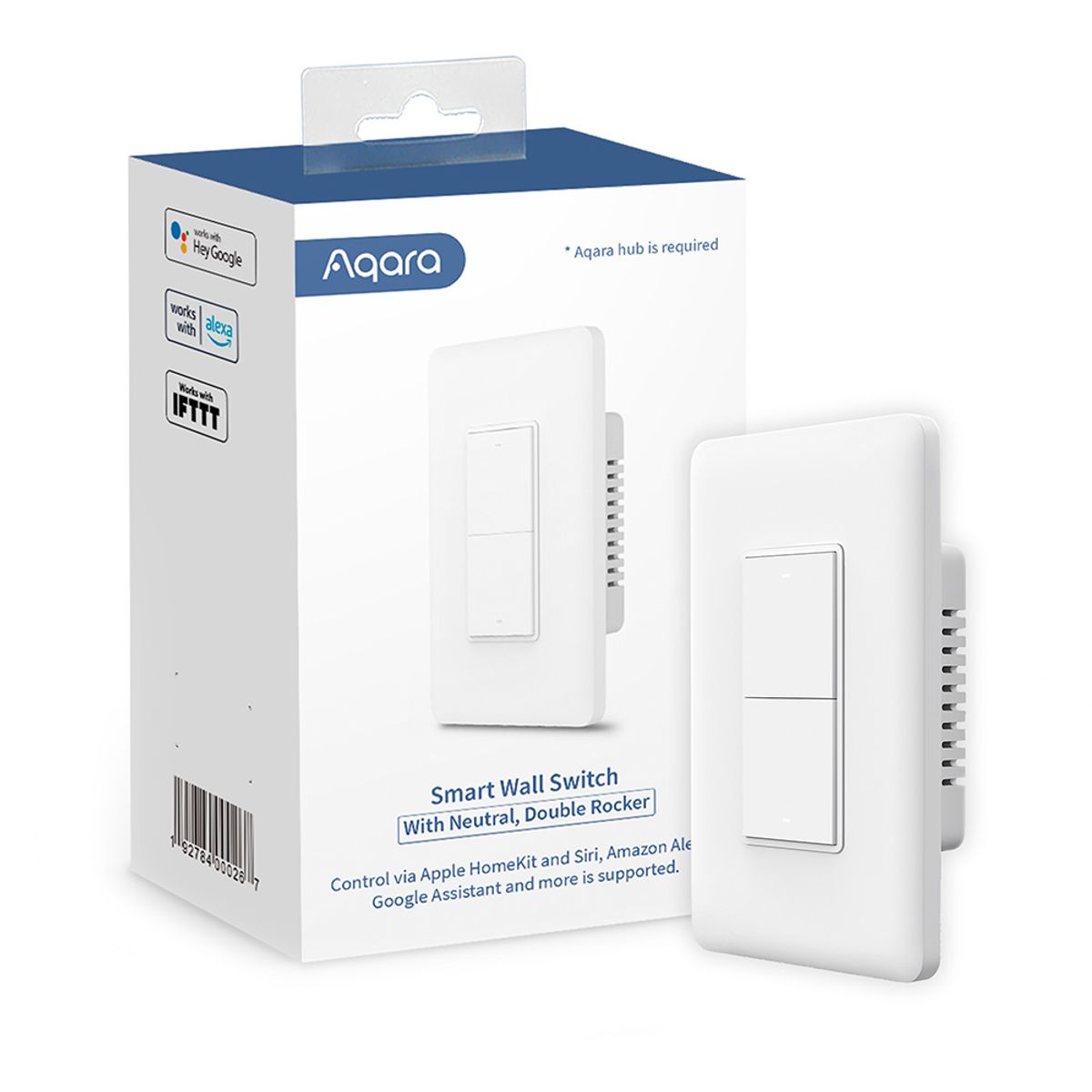 AQARA - Switch de Pared Doble CON Neutro Zigbee - Aqara