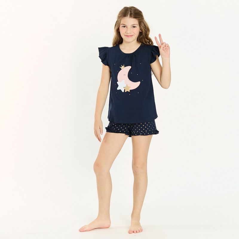 BARBIZON - Pijama de Niña Jose Short Azul