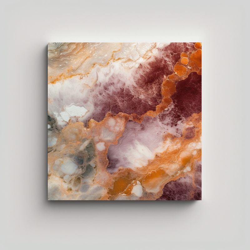 GENERICO - Pinturas Decorativas Textura Mármol Borgoña En 60x60 Cm