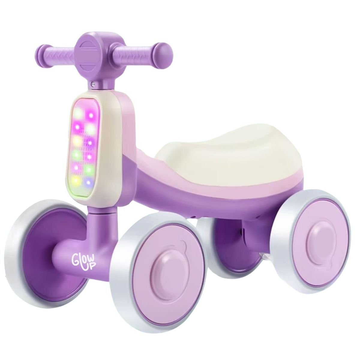 GLOWUP - Correpasillos Triciclo Infantil bambi luces y sonidos púrpura