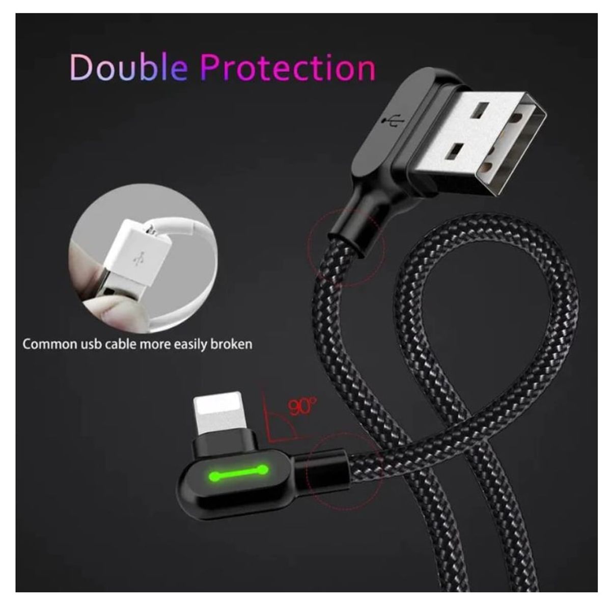 MCDODO - Cable Cargador Gamer para iPhone USB - Lightning de 1.8 m Certificado