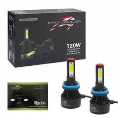 GENERICO - KIT AMPOLLETA LED H-11 PRO-LEDUSA 120W BLACK SERIES 12000LM
