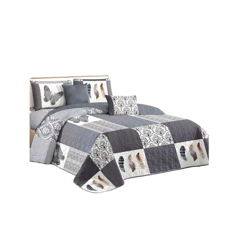 GENERICO - Cubrecama Quilt De Verano Plaza y Media Diseños Estampados