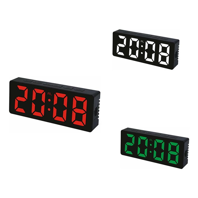 GENERICO - Despertador Digital Snooze Reloj Led Electrónico 4 Pantallas