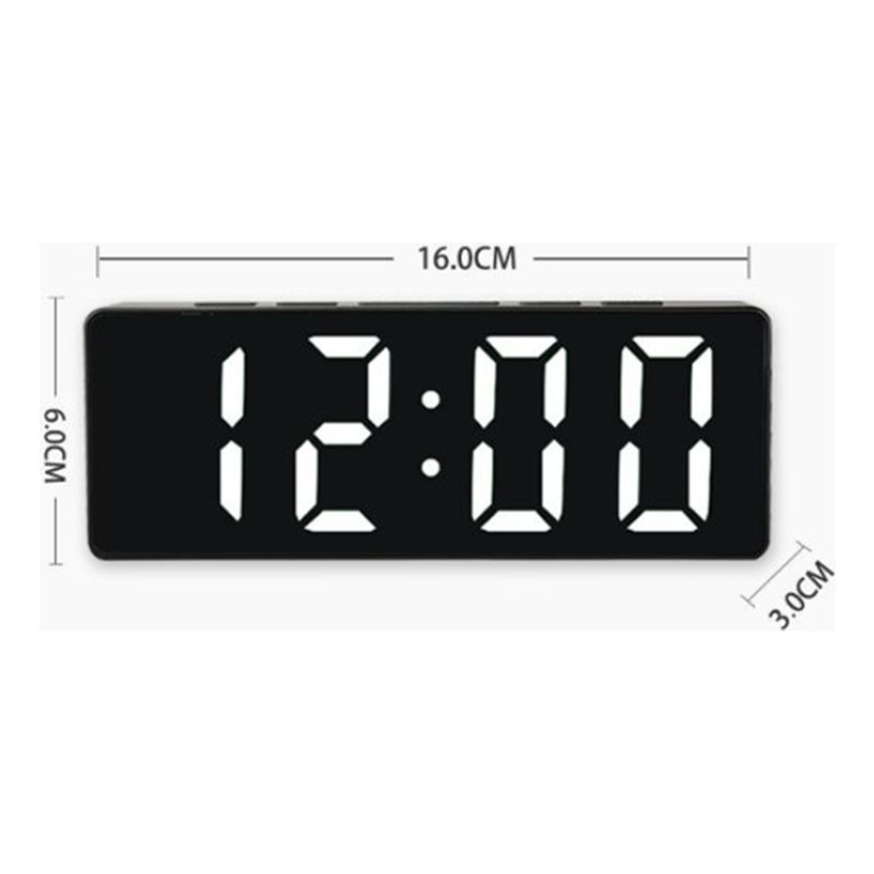 GENERICO - Despertador Digital Snooze Reloj Led Electrónico 4 Pantallas