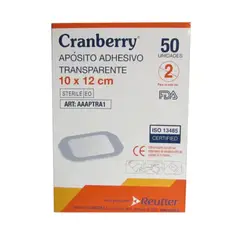 CRANBERRY - Apósito Adhesivo Transparente 10x12cm 50 Un