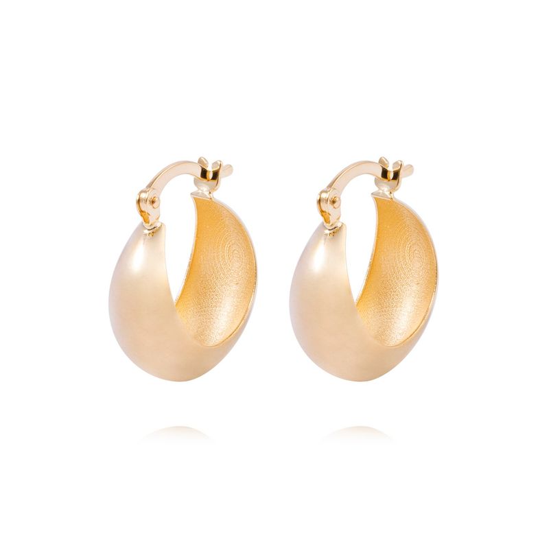 JB JOYAS BARON - Aros de Oro 18kt Argolla Luna