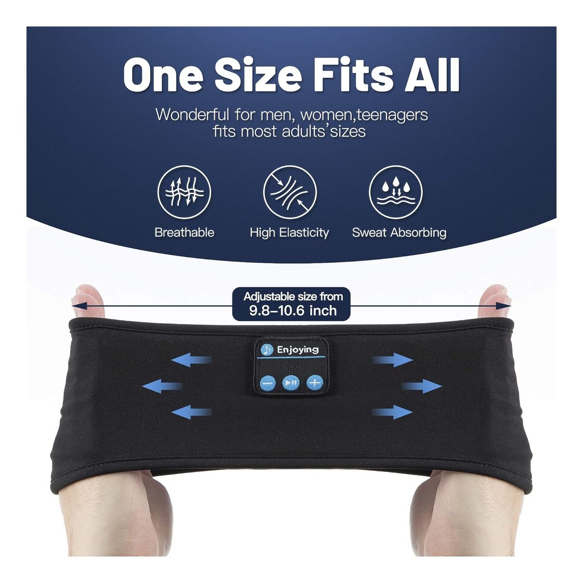 ATURE - Audífonos Cintillo Bluetoot Usb Dormir Yoga Deportes