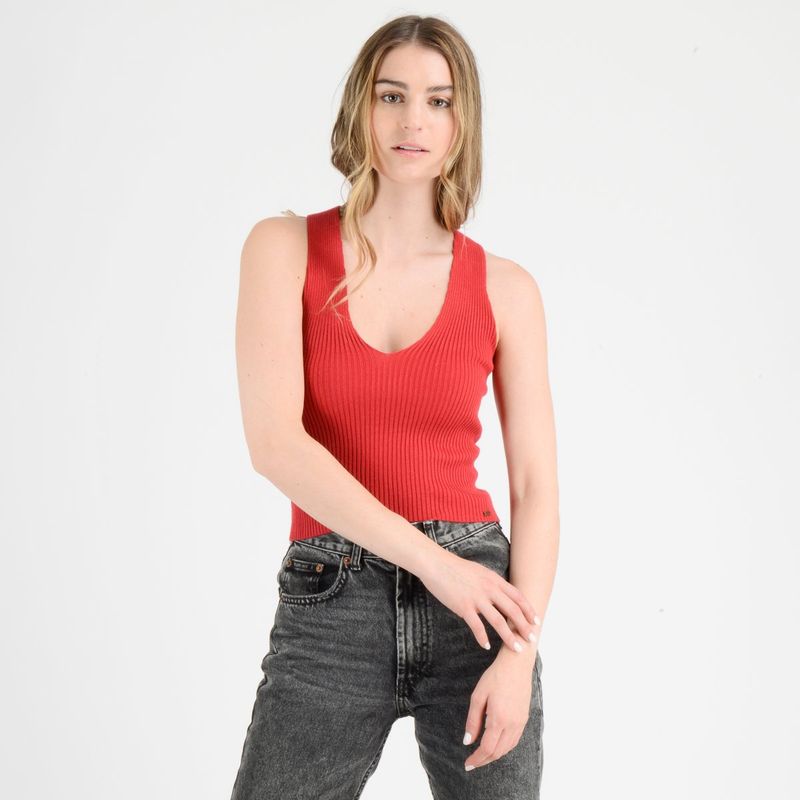 O'NEILL - POLERA SIN MANGAS CAMDEM ROJO