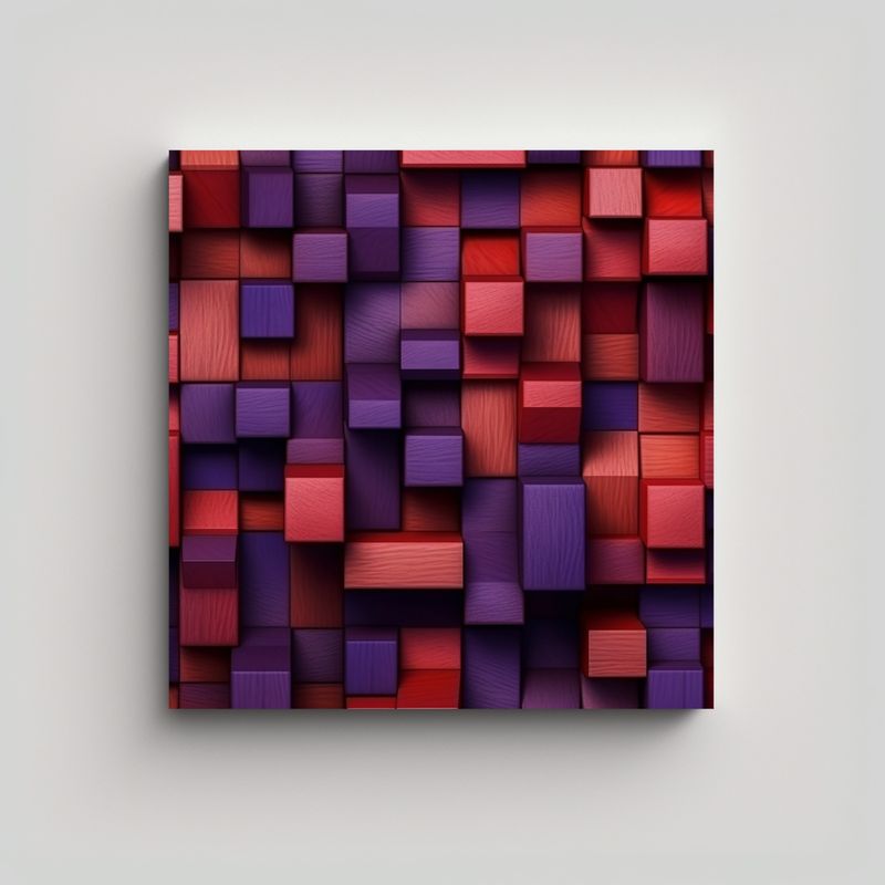 GENERICO - Fondo Abstracto Rojo Y Morado En Estilo 50x50 Cm