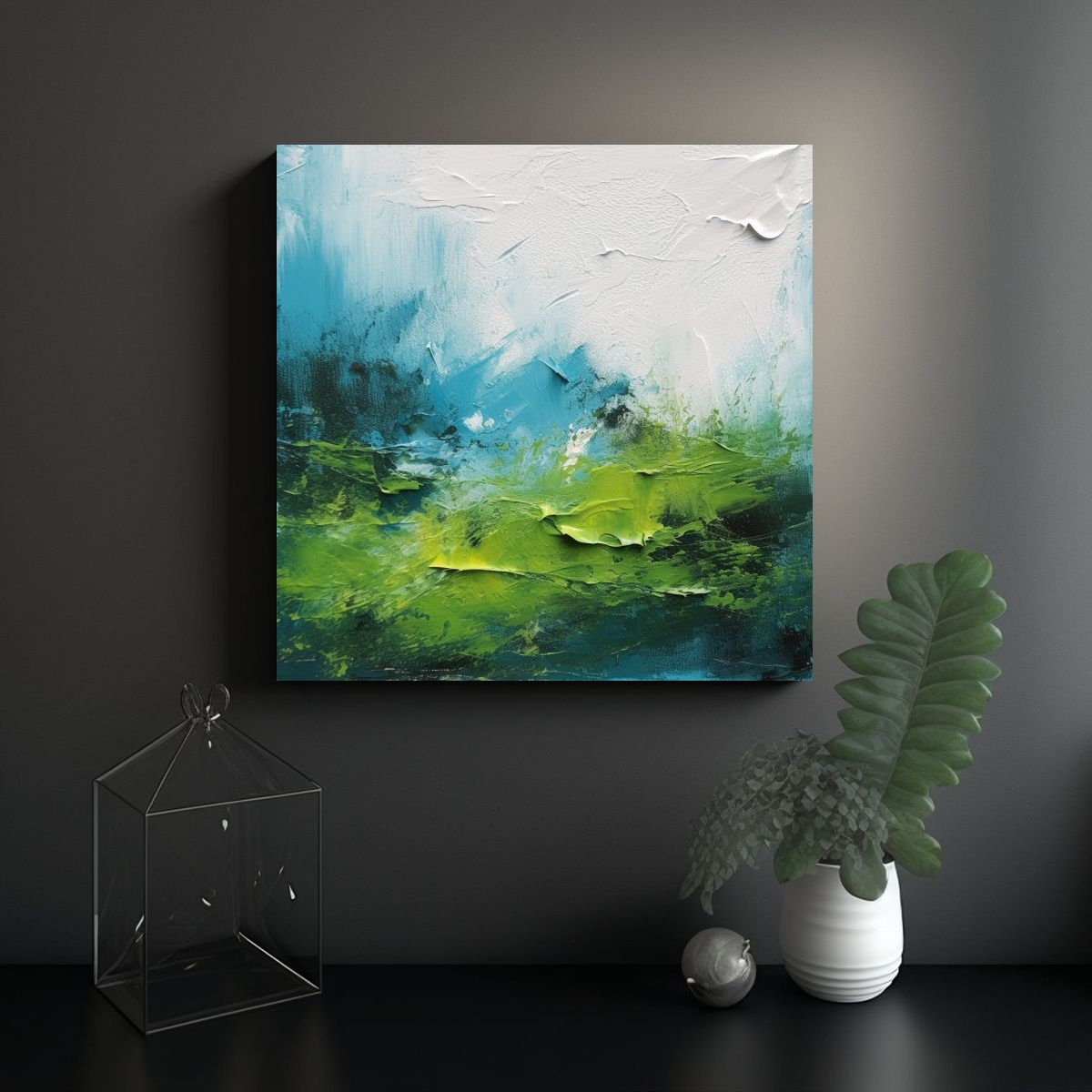 GENERICO - Pintura Minimalista Moderna De Arte De Alta 70x70 Cm