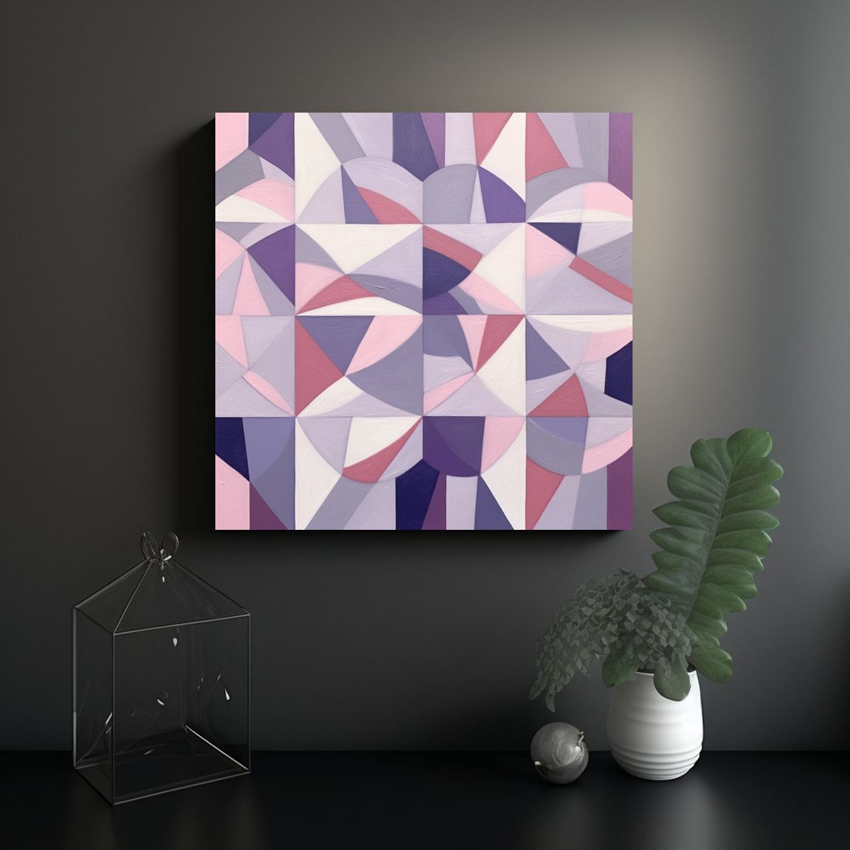 GENERICO - Cuadro De Tela Minimalista Con Creatividad 80x80 Cm
