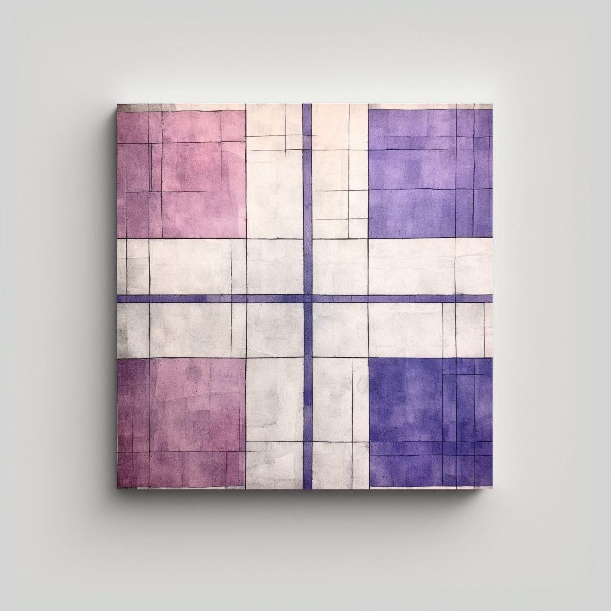 GENERICO - Arte Abstracto Minimalista: Obra Moderna De 80x80 Cm