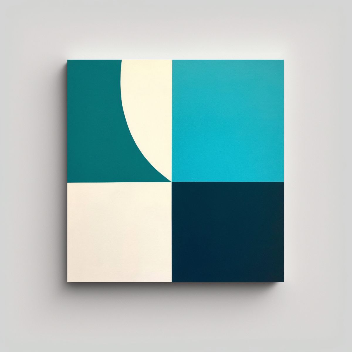 GENERICO - Obra De Arte Moderna Enigmática Con Composición 80x80 Cm