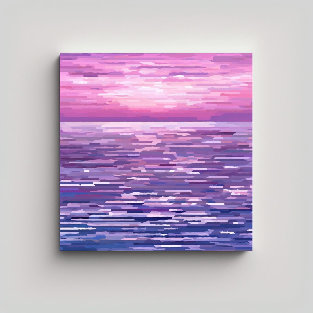 GENERICO - Obra De Arte Digital Pixel Minimalista Que 60x60 Cm