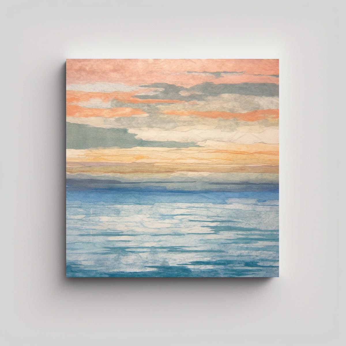 GENERICO - Obra De Arte Moderna Minimalista Que Expresa La 90x90 Cm