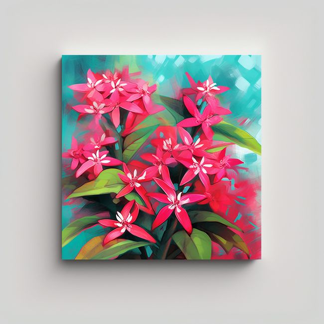 GENERICO - Pintura Vanguardista Estrellada Estilo Dadaismo 70x70 Cm