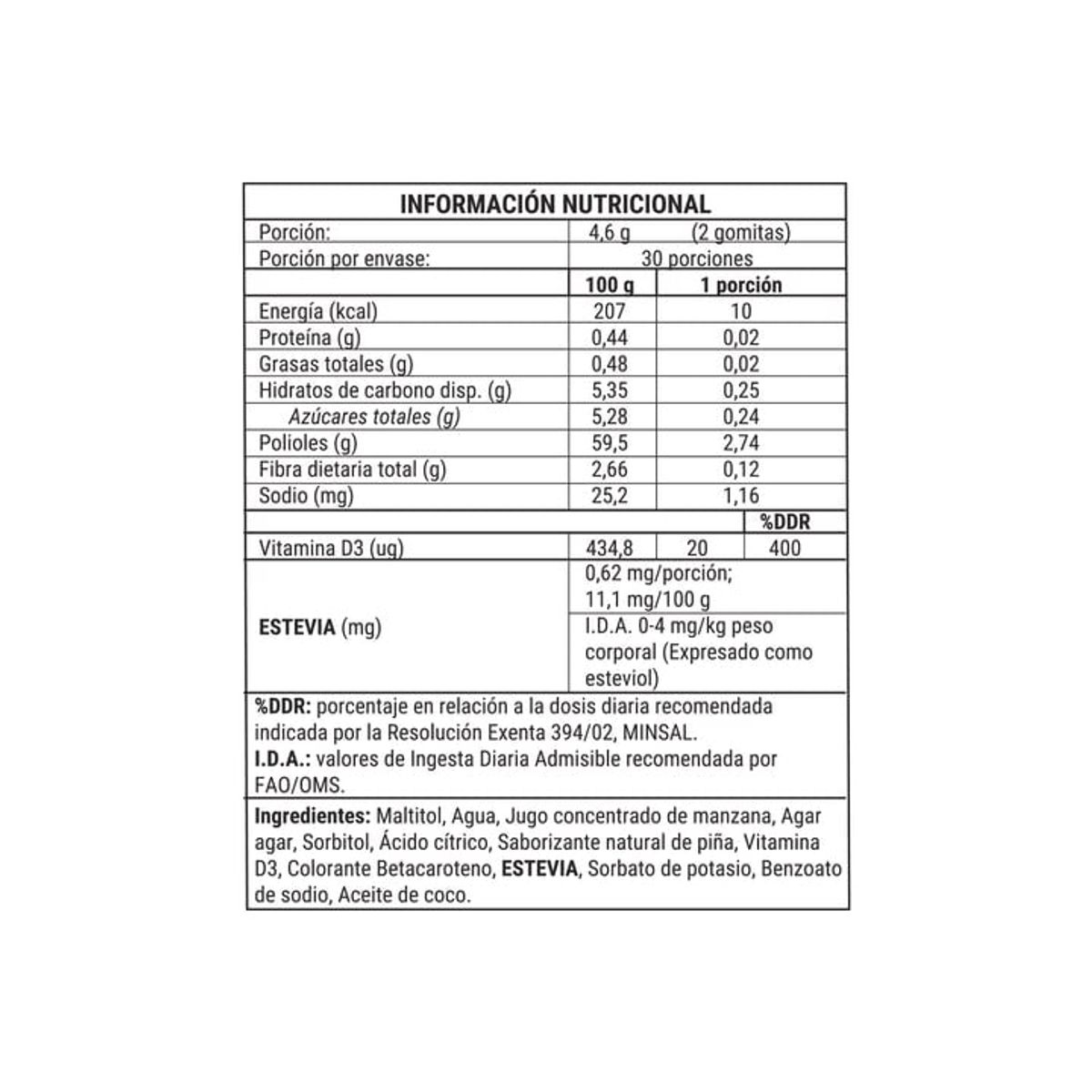 NEWPHARMA - Suplemento Vitamin D3 NewPharma 60 Gomitas