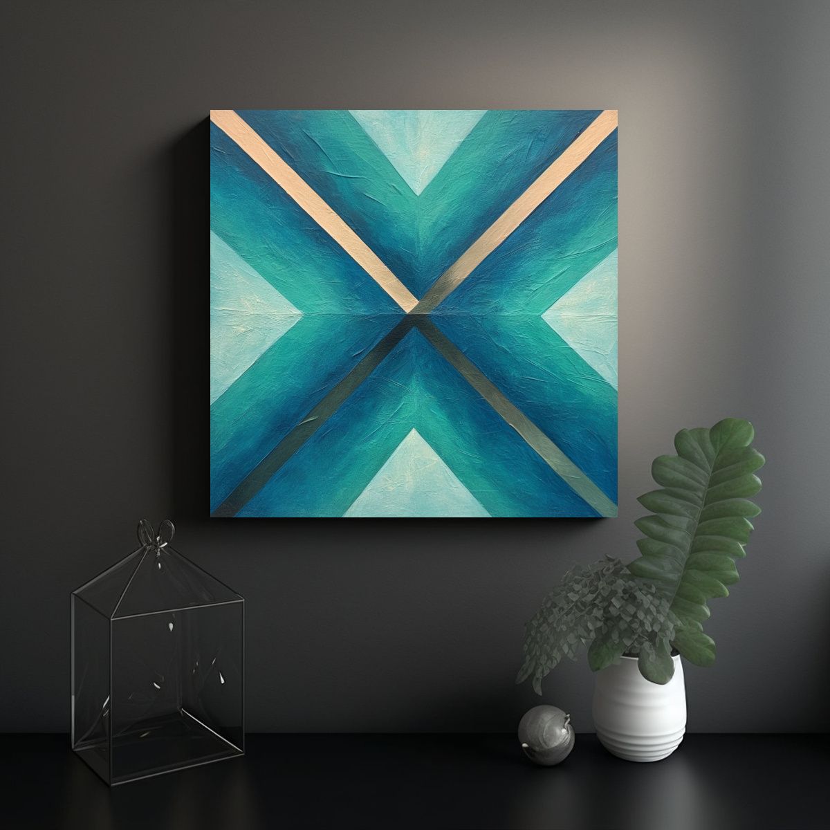 GENERICO - Pintura En Papel: Arte Impreso Duradero, 80x80 Cm