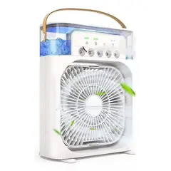 SHOP EHOME BAG - Mini Ventilador Enfriador De Aire Con Aroma Luces Led Usb