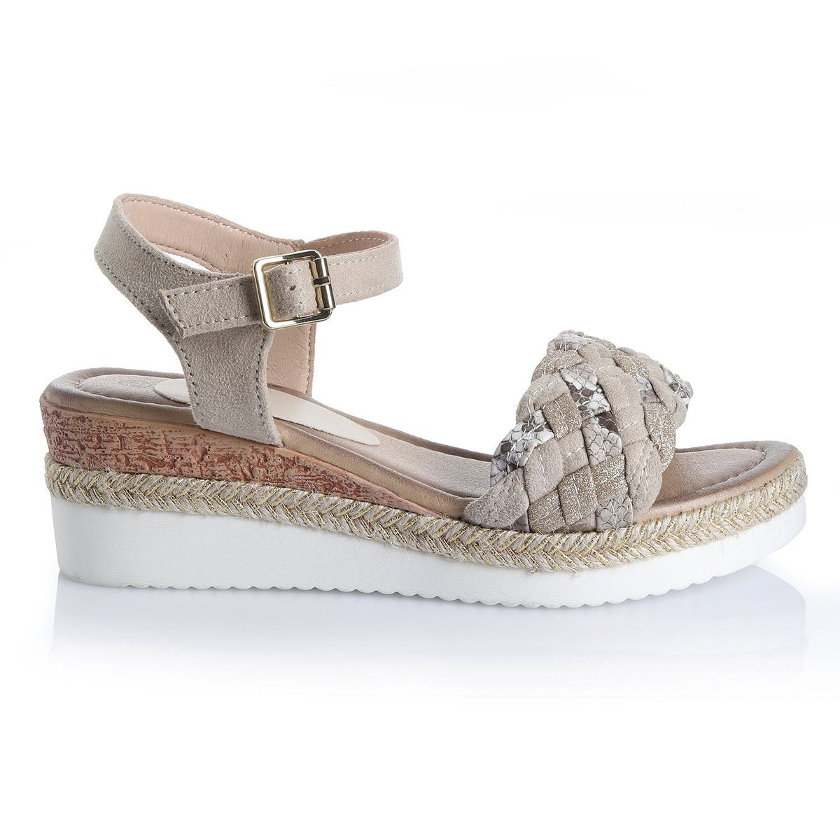 VIA UNO - Sandalia Mujer Beige Via Uno 22542610