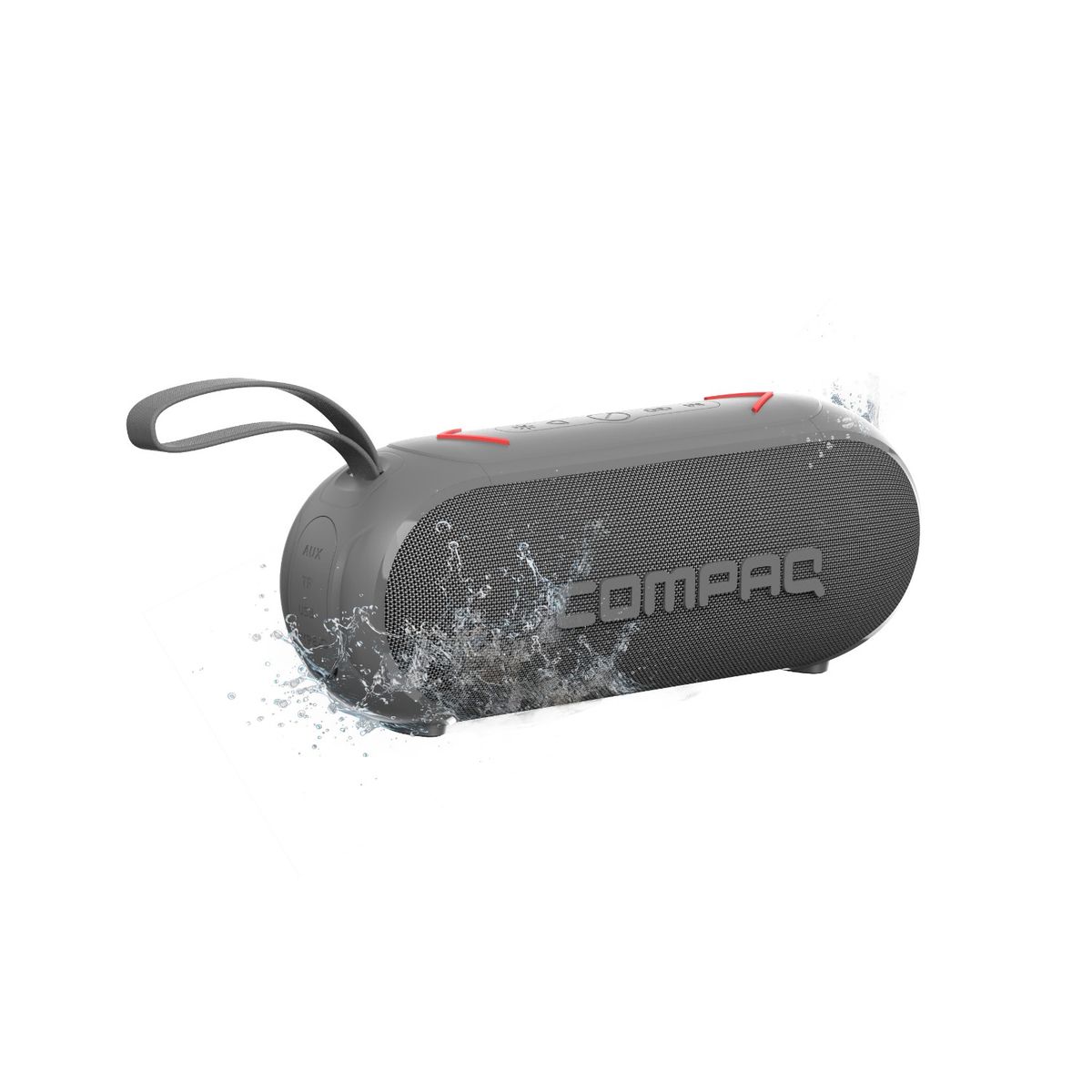 COMPAQ - Parlante Bluetooth 5.0 Portátil QMQ10W Resistente al Agua COMPAQ