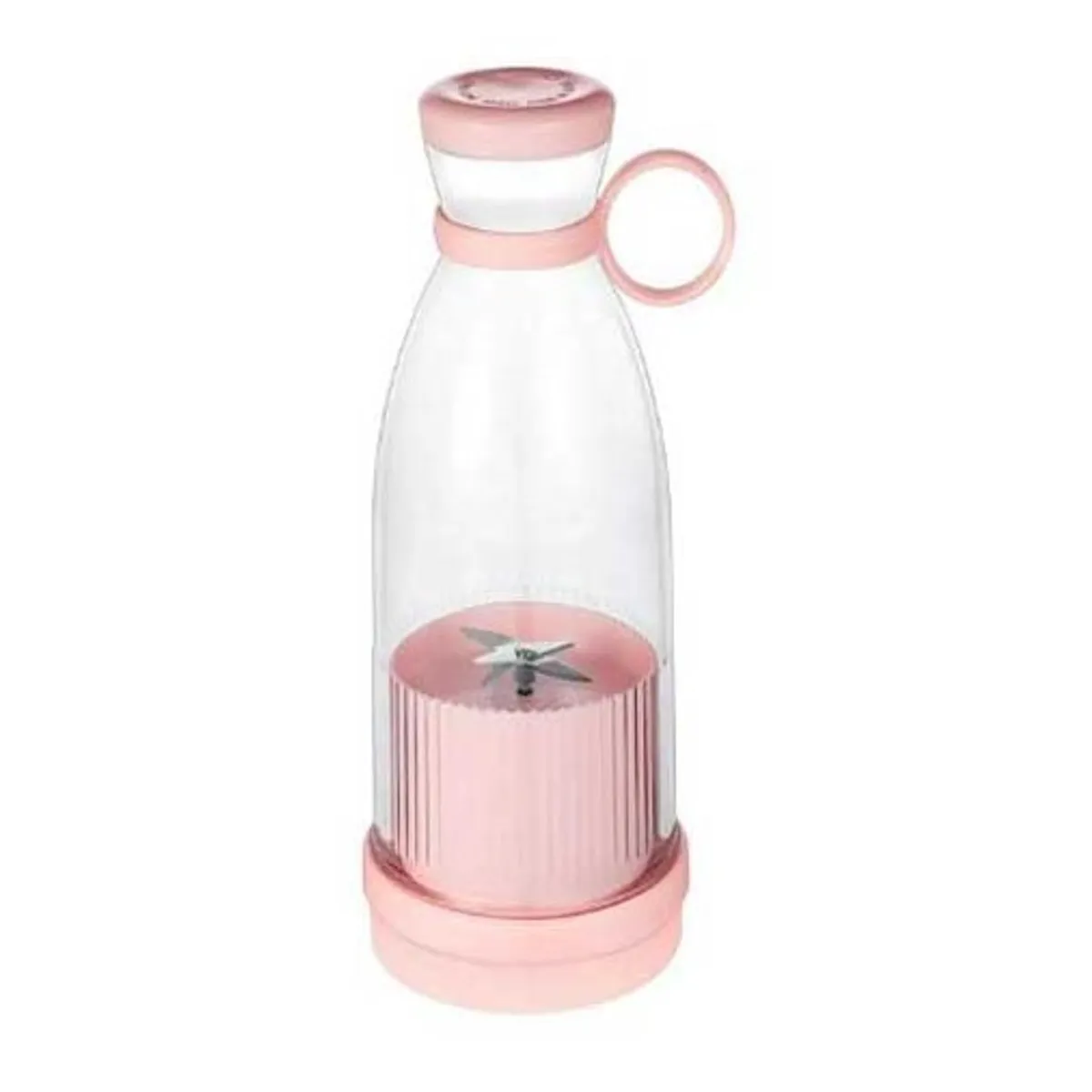 GENERICO - Botella Batidora Juguera Personal Gym Oficina Portable ROSADO