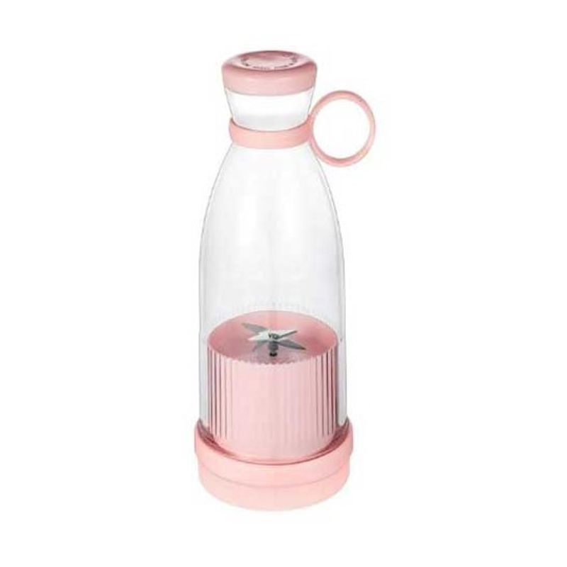 GENERICO - Botella Batidora Juguera Personal Gym Oficina Portable ROSADO