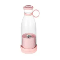 GENERICO - Botella Batidora Juguera Personal Gym Oficina Portable ROSADO