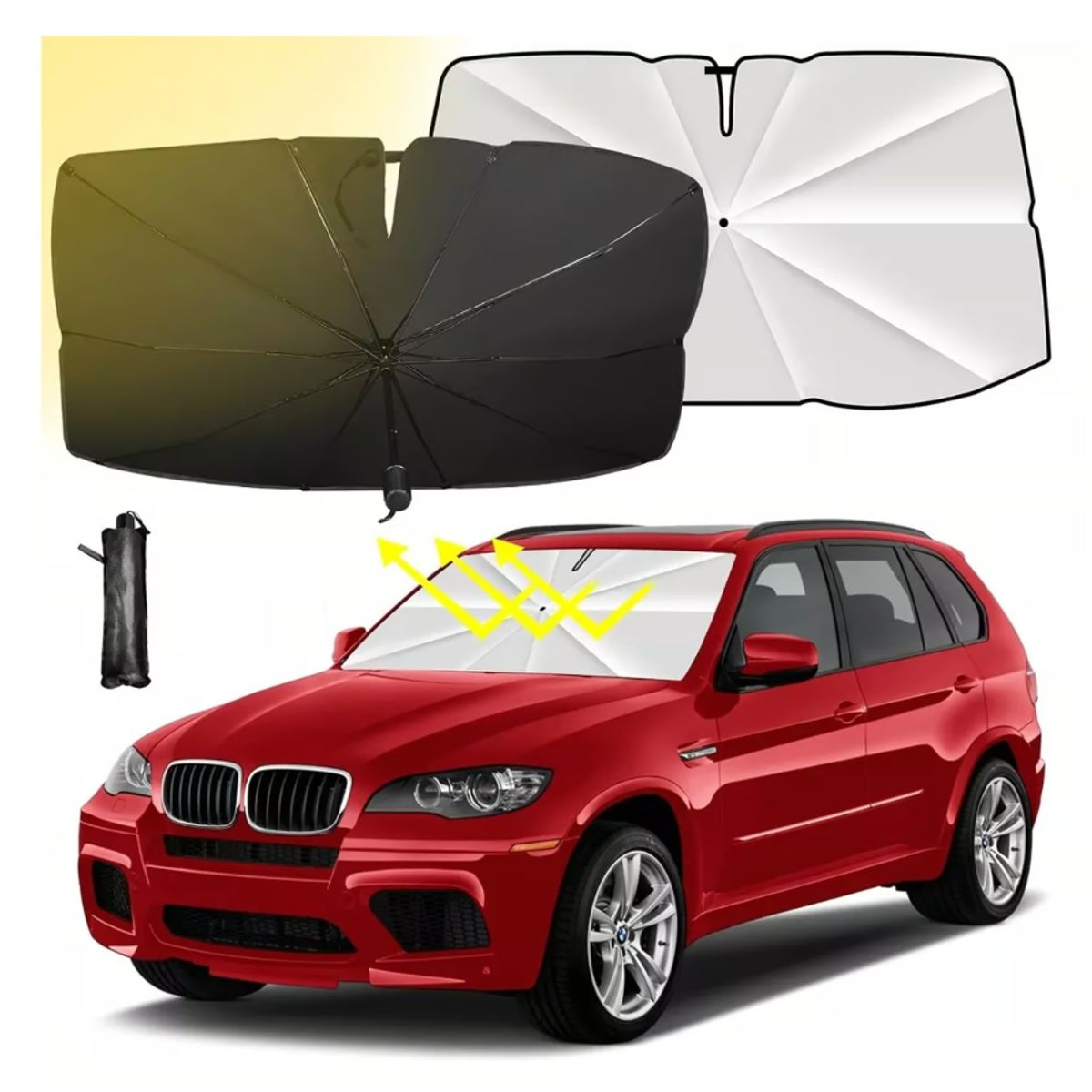 GENERICO - Sombrilla Cubre Sol para Parabrisa Auto Tapa Sol Auto