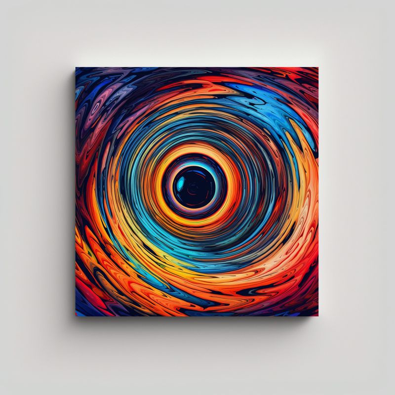 GENERICO - Pintura En Bastidor Para Escenario Con Tela 60x60 Cm