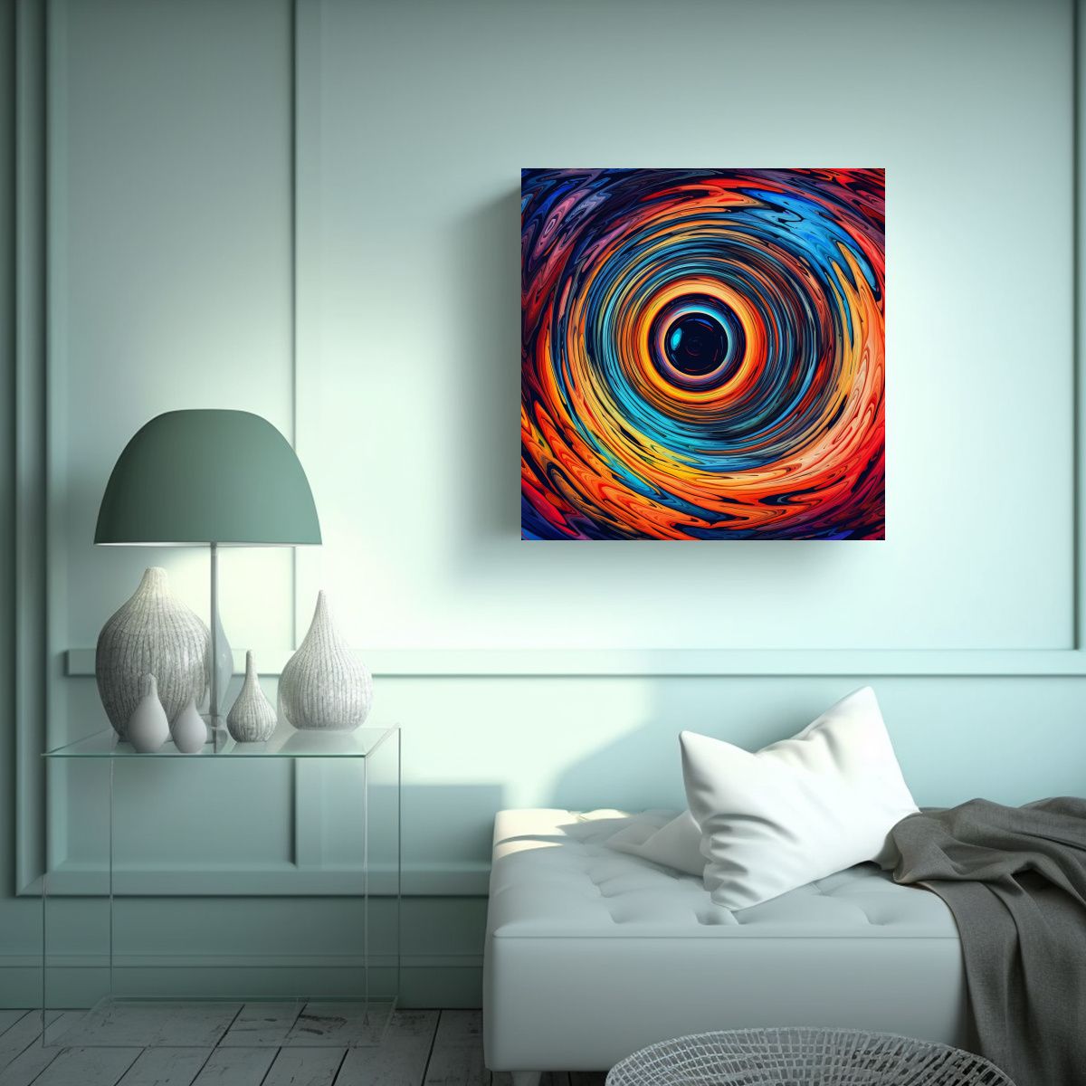 GENERICO - Pintura En Bastidor Para Escenario Con Tela 70x70 Cm