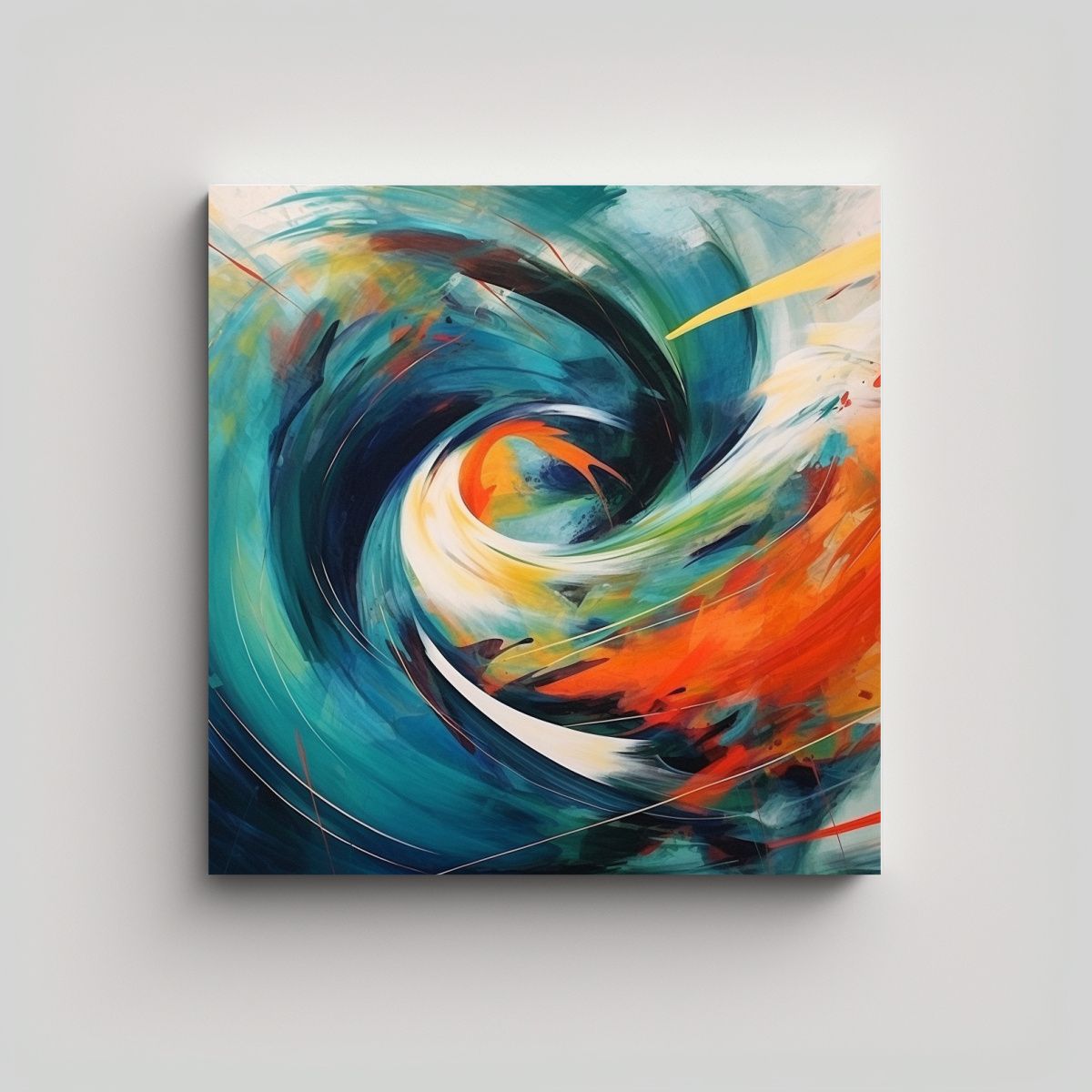 GENERICO - Cuadro Abstracto Volador Para Decoración 70x70 Cm